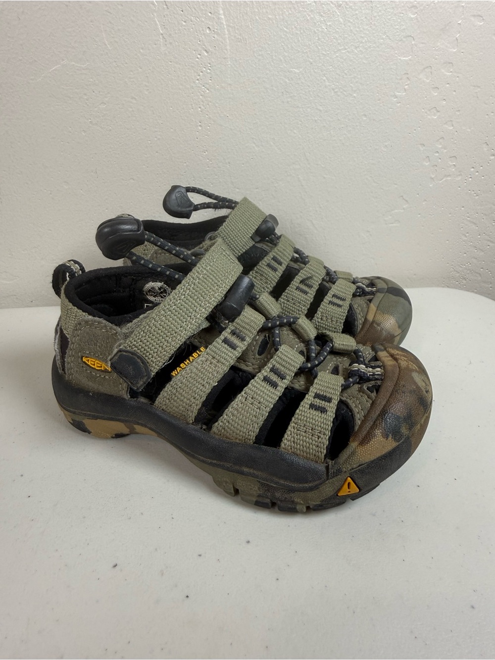 Keen Kids Olive Green Camo Closed-Toe Sport Sandals